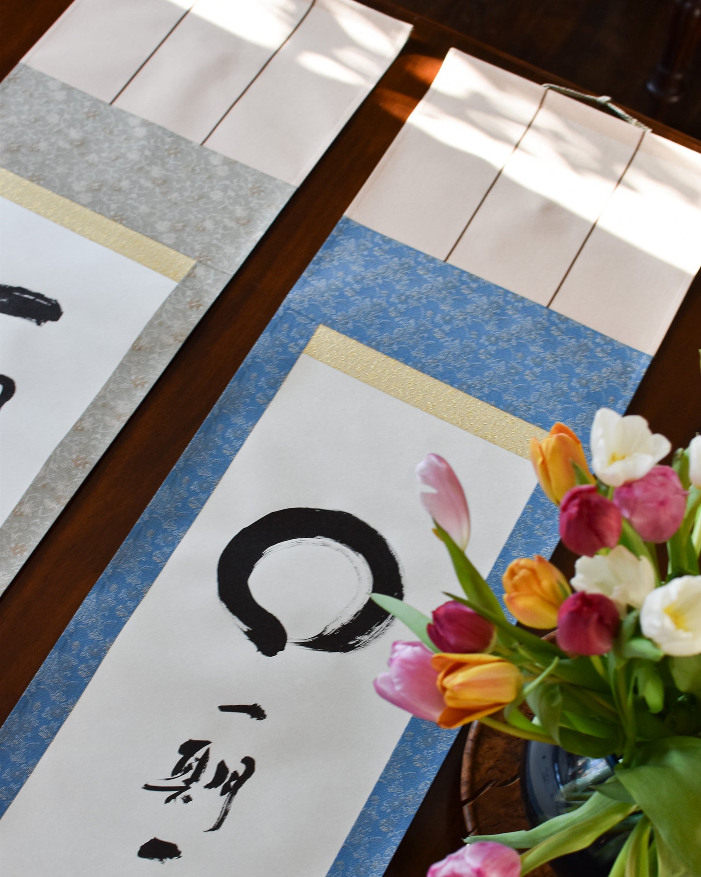 Original Calligraphy: Enso, Ichigo Ichie Kakejiku Hanging Scroll