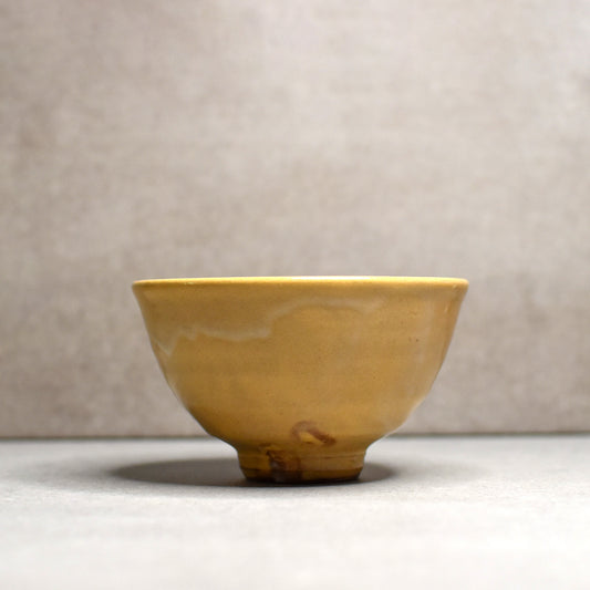 Vintage: Biwa Loquat Hagi-yaki Chawan by Setsuo Hara