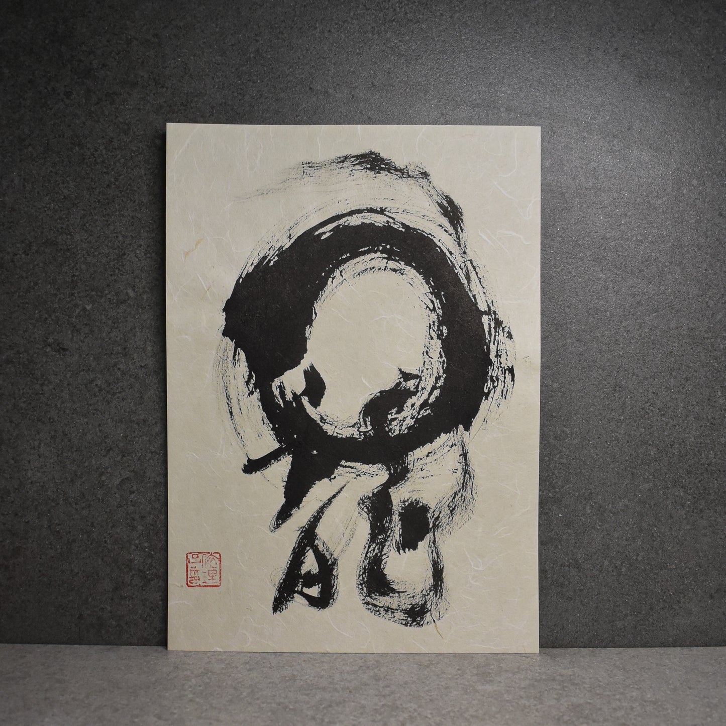 Original Calligraphy Art:  Dragon Enso